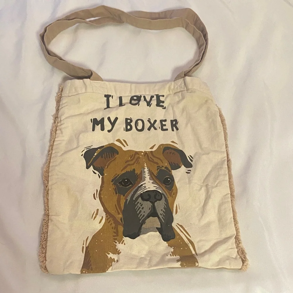 Boxer Dog Tote Bag